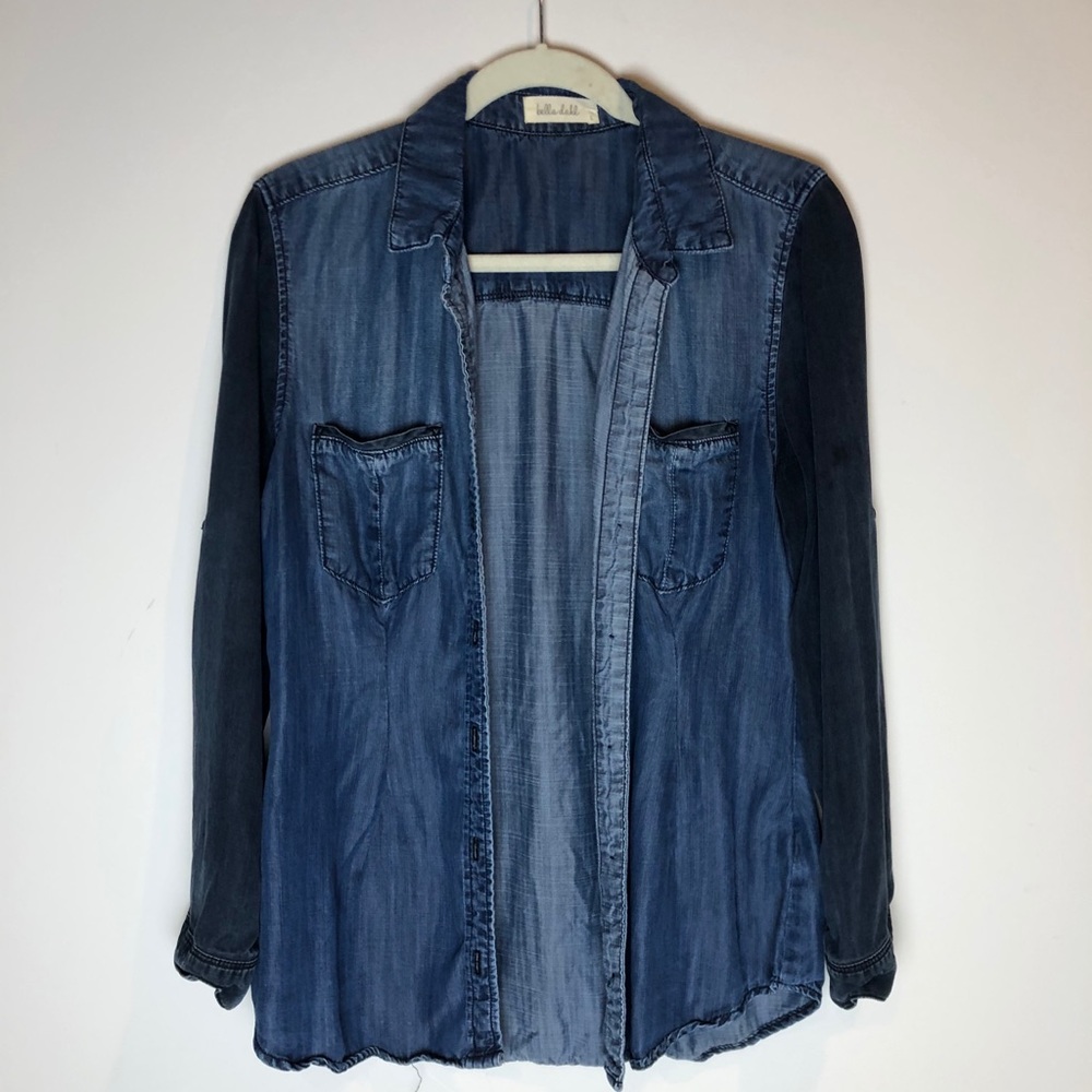 Bella Dahl Two-Tone Denim Shirt In Usastyle